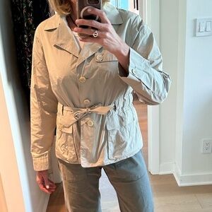 Boss by Hugo Boss Lightweight Short Trench with Cargo Pockets- great, size 12